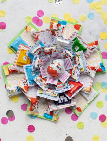 XXL Explosionsbox basteln mit Vorlage zum Ausdrucken