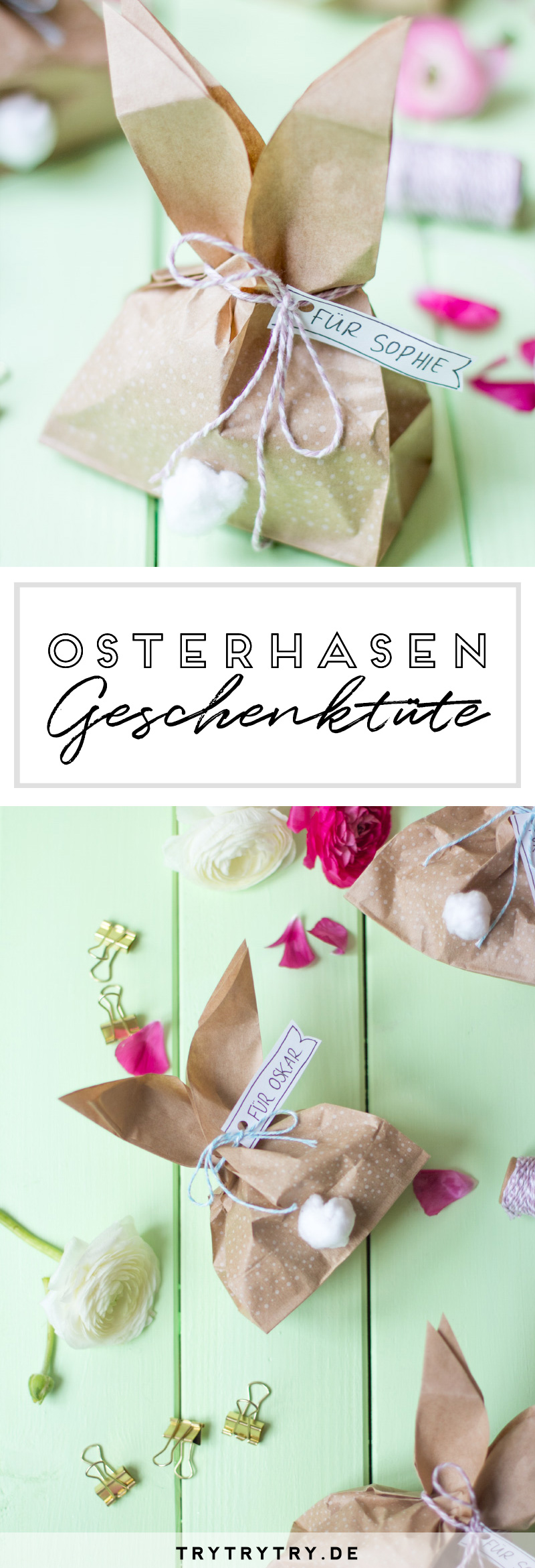 Osterhäschen - Geschenktüten